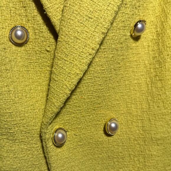 Nanette Lepore Double Breasted Citrine Blazer NWT Size 10 - Picture 3 of 10